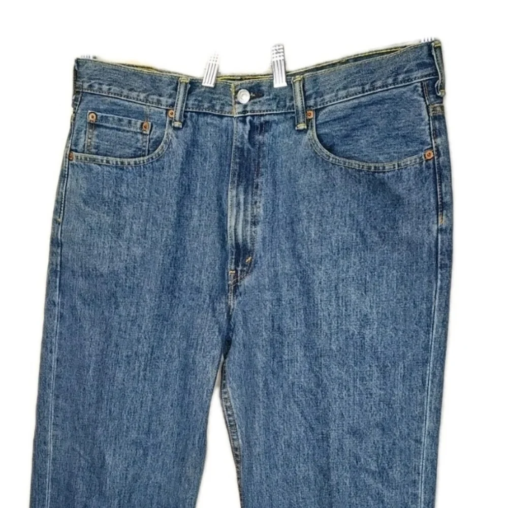 Levi's 550 Relaxed Fit Jeans 38/31 Blue Denim High Waisted Work Wear Streetwear